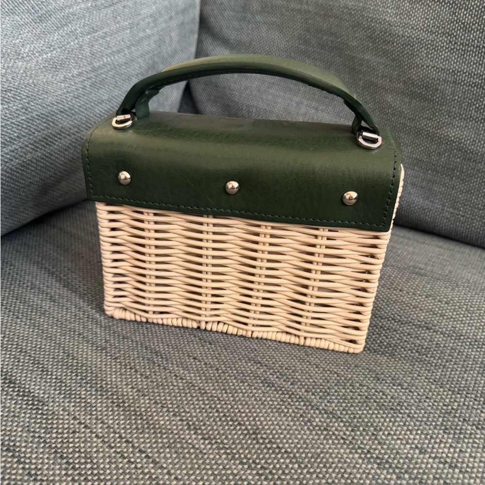 Wicker wings green Kuai mini bag - Picture 2 of 3